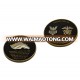 Custom metal double coin 3D blanks gold eagle replica coins