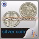 Custom Sliver Color Indian Coin With Box Packing